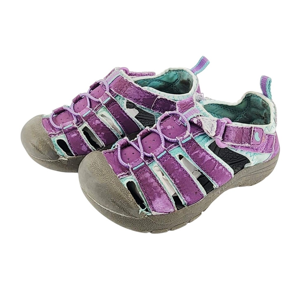 Jumping Beans Toddler Girls Purple Mint‎ Green Water Sandals Shoes Size 9